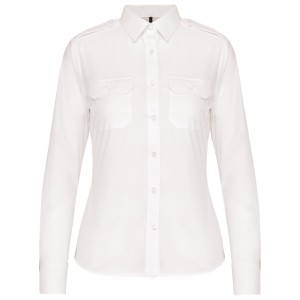 Chemise pilote manches longues femme