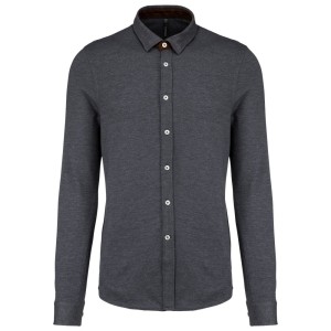 Chemise jacquard manches longues