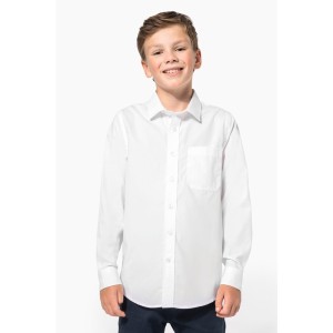 Chemise popeline manches longues enfant