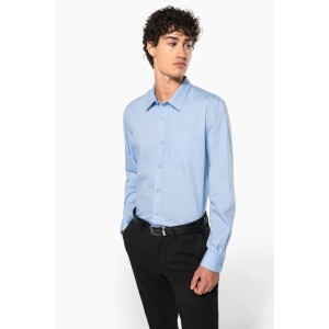 Chemise popeline manches longues