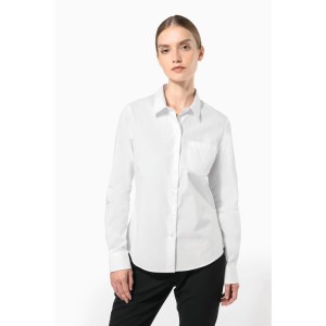 Chemise popeline manches longues femme