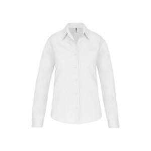 Chemise popeline manches longues femme
