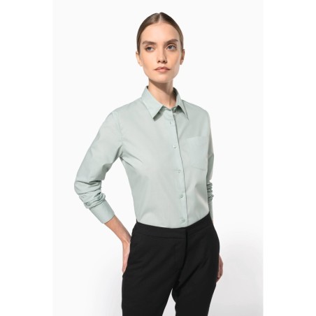 Chemise popeline polycoton entretien facile femme