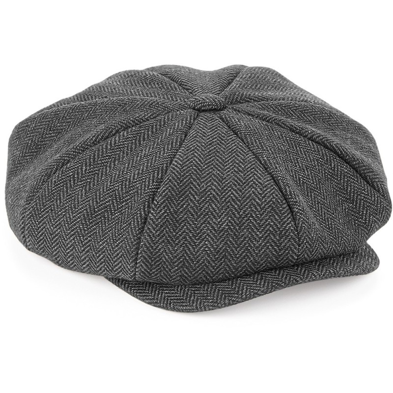 Charcoal Herringbone