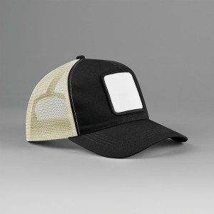 Casquette trucker 5 panneaux avec patch carré