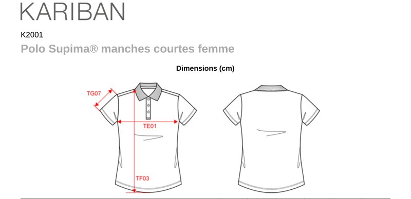Schema mesures K2001