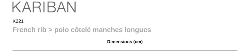 Schema mesures K221