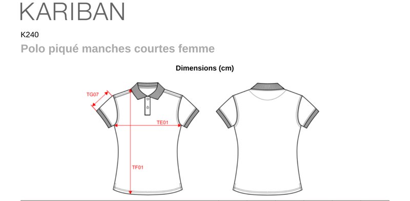 Schema mesures K240