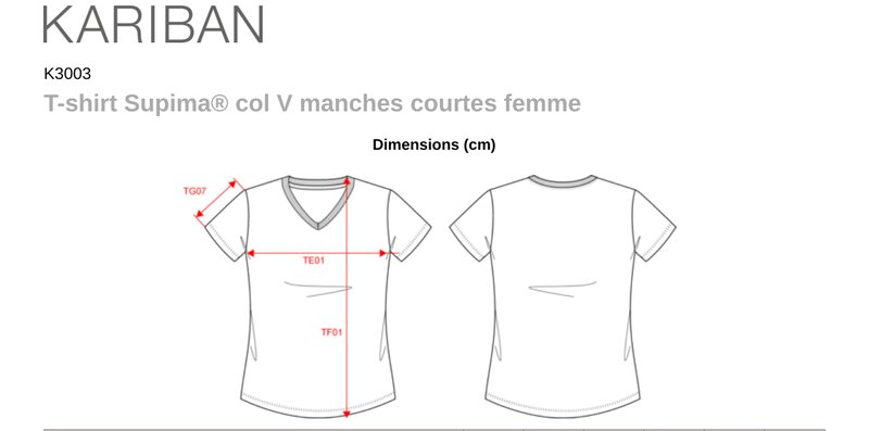 Schema mesures K3003
