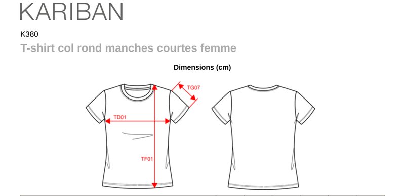Schema mesures K380