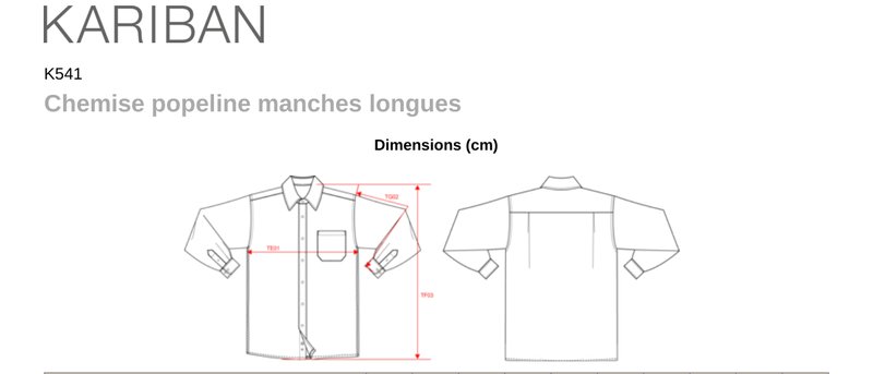 Schema mesures K541