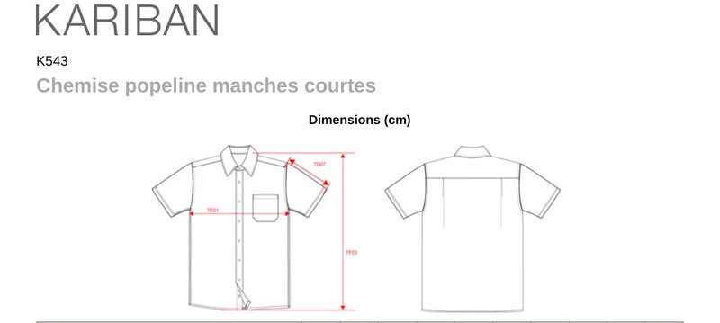 Schema mesures K543