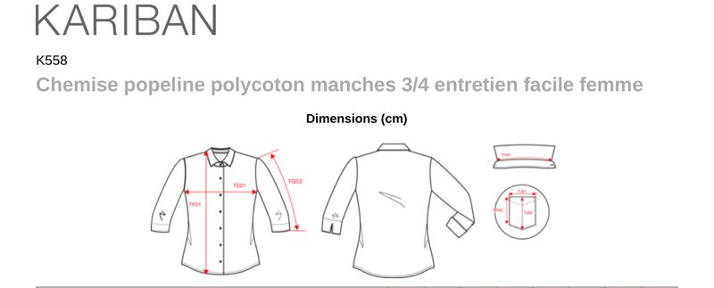 Schema mesures K558