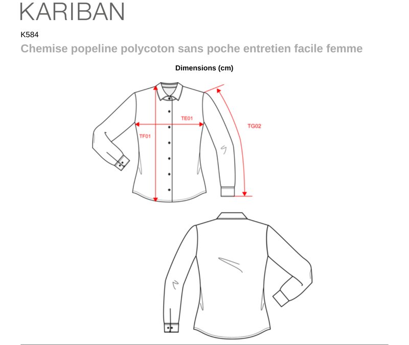 Schema mesures K584