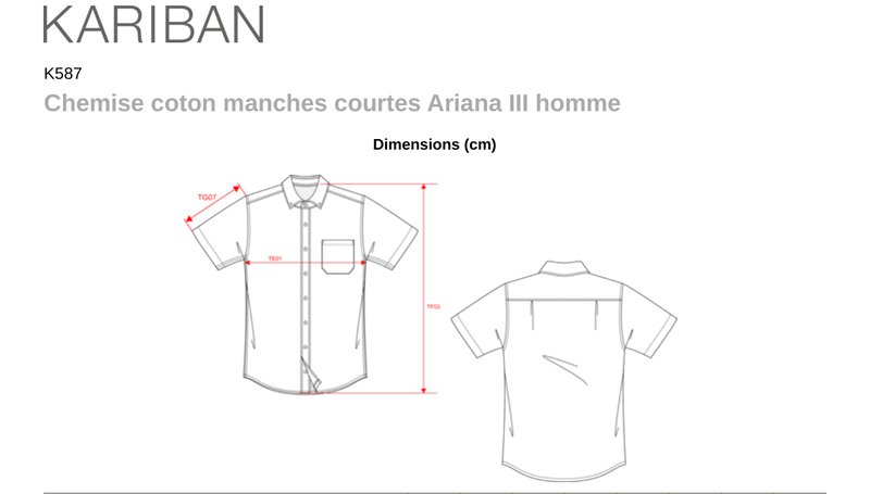 Schema mesures K587