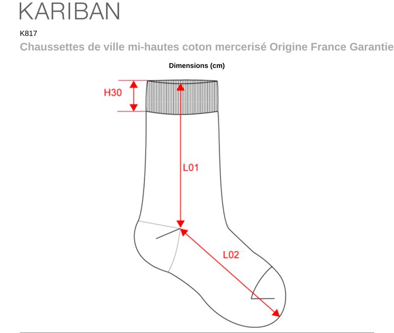Schema mesures K817