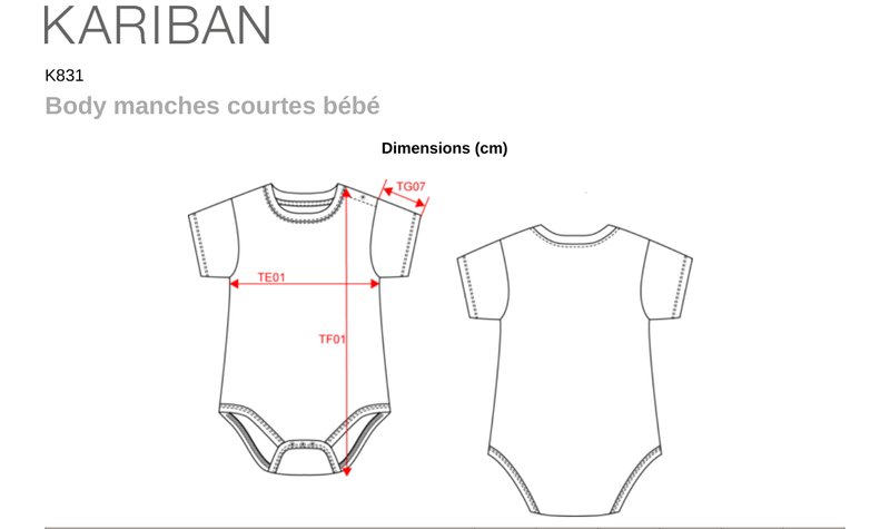 Schema mesures K831