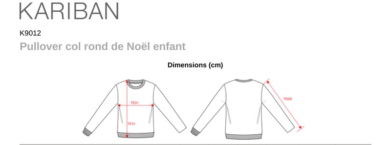 Schema mesures K9012