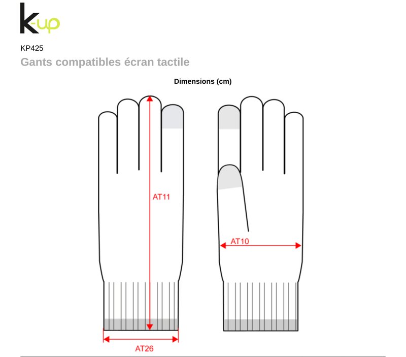 Schema mesures KP425