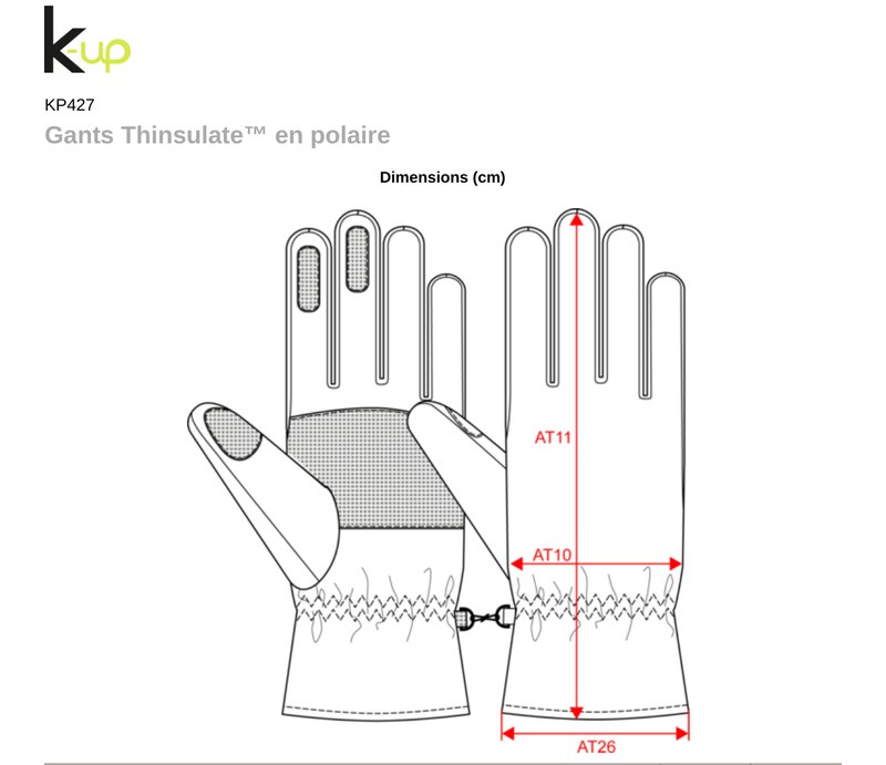 Schema mesures KP427