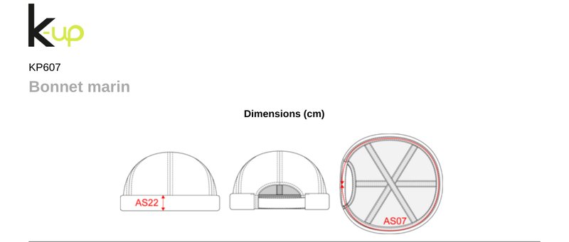 Schema mesures KP607