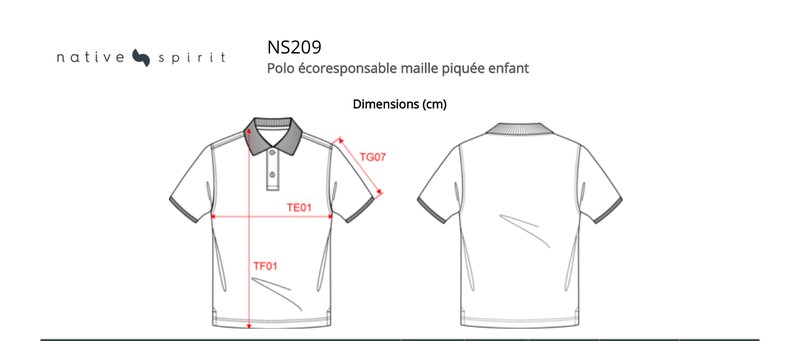 Schema mesures NS209