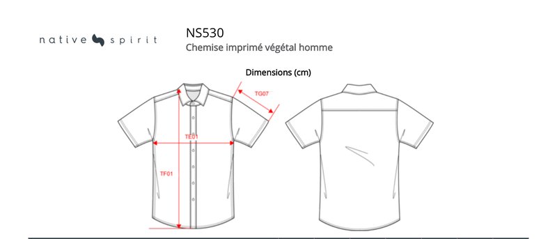 Schema mesures NS530
