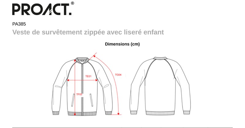 Schema mesures PA385
