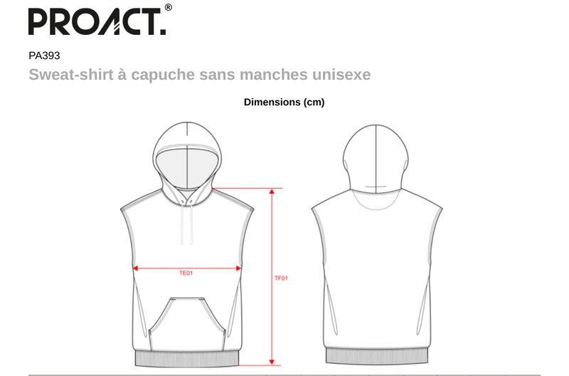 Schema mesures PA393