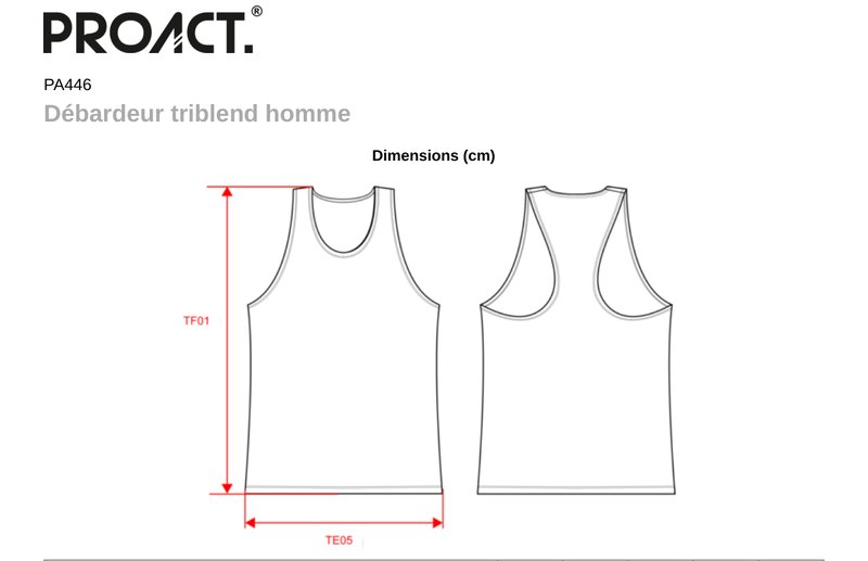 Schema mesures PA446