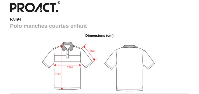 Schema mesures PA494