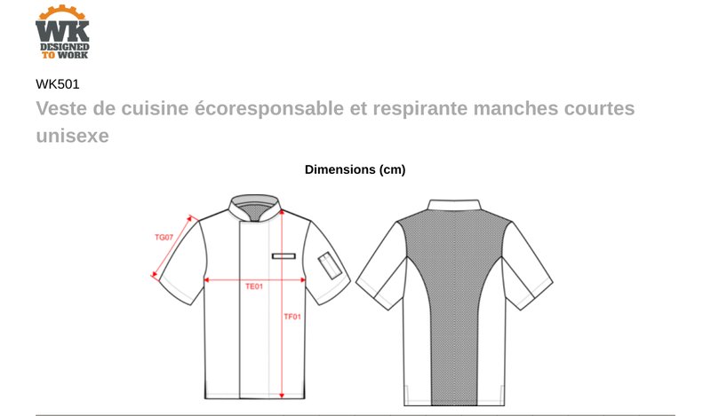 Schema mesures WK501