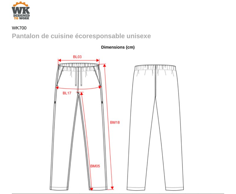 Schema mesures WK700