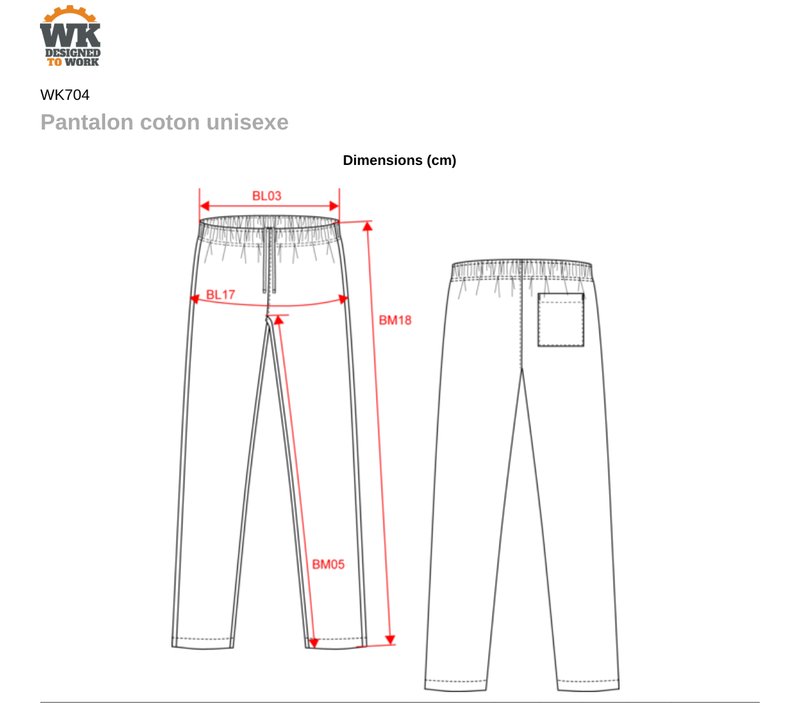 Schema mesures WK704