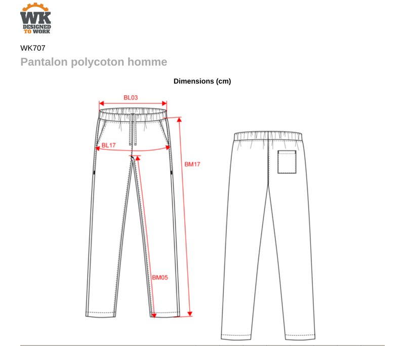 Schema mesures WK707