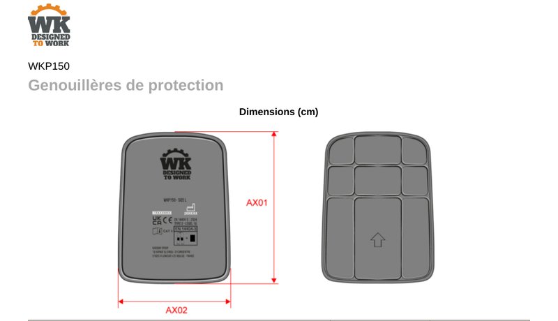 Schema mesures WKP150