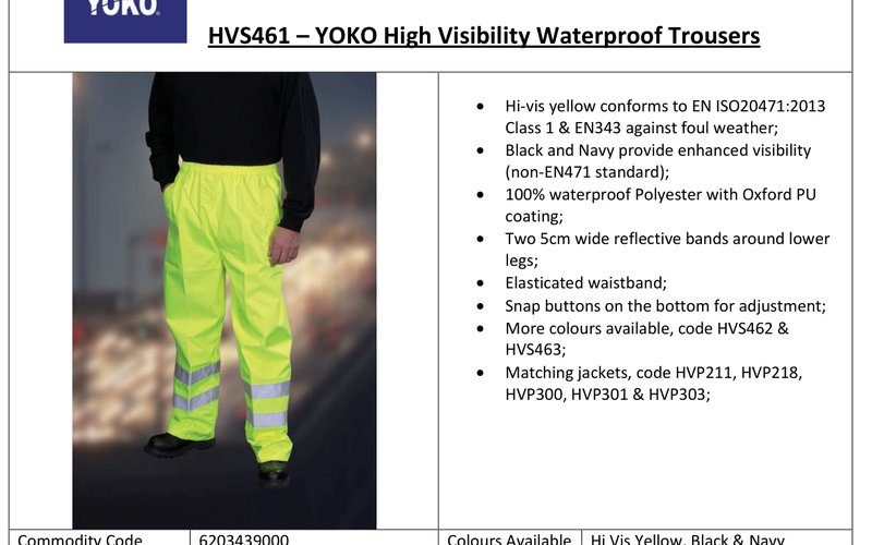 Schema mesures YHVS46